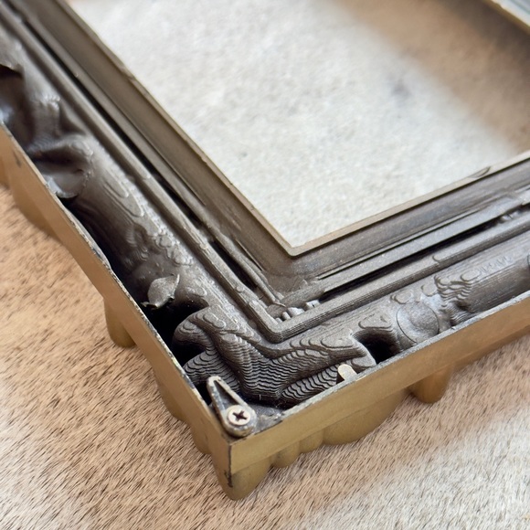 VINTAGE Shabby Chic Gold Empty Frame 8”x10” Opening 4”x6” - Picture 11 of 16